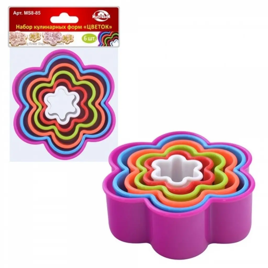 картинка Набор кулинарных форм "Цветок", 6 шт
