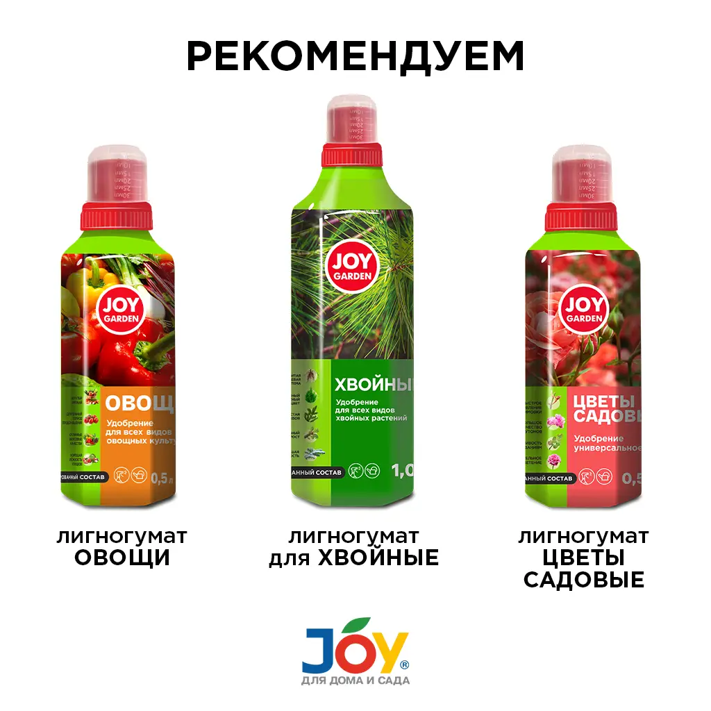 картинка JOY GARDEN "ЯГОДЫ" Удобрение для всех видов ягодных культур, 0,5 л