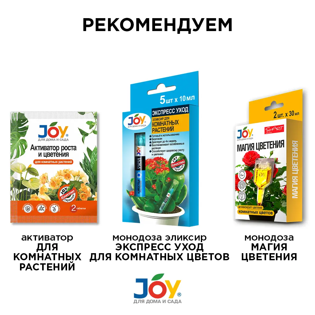 Стимулятор для комнатных цветов "Заряд энергии" JOY 60 мл